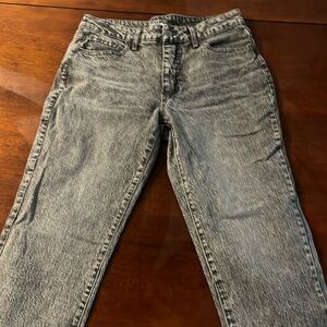 Time and Tru High Rise Straight Leg Grey Jean